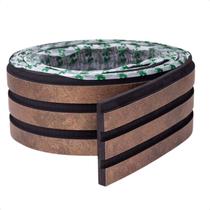 Painel Ripado Laminado De Eva Autocolante Flexível Rolo 5Mt