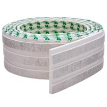 Painel Ripado Laminado De Eva Autocolante Flexível Rolo 5mt White Com Textura Branco