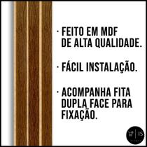 Painel ripado mdf madeira 45x11 cm kit com 15 placas.