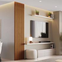 Painel Ripado Milão 2,50x0,58x3,3mm(1,45)m² Ecorevest Painel Ripado Milão 2,50x0,58x3,3mm(1,45)m² Ecorevest