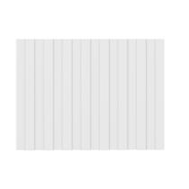 Painel Ripado Milla Branco MDF 80cm Carraro Painel Ripado Milla Branco MDF 80cm Carraro