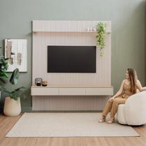 Painel Ripado Modular 2,20m Nicho Curvo Led Linea Brasil