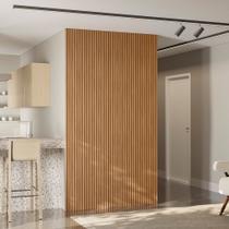 Painel Ripado Modular 2,50x1,41cm (3,53m²) Nature Fosco Marrom Linea Brasil