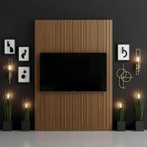 Painel Ripado Para Sala TV MDF/MDP 180x250 cm Nature