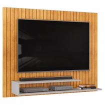 Painel Ripado Para TV 55 Pol 134cm Lipe D05 Cedro Bali - Lyam Decor