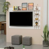 Painel Ripado para TV até 32 Polegadas 120cmx76cm com Prateleiras