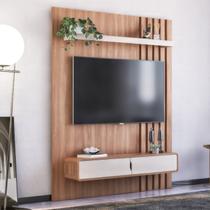 Painel Ripado para TV até 50 Polegadas 144,4cmx180cm 2 Portas Otto Marrom Freijó Painel Ripado para TV até 50 Polegadas 144,4cmx180cm 2 Portas Otto Marrom Freijó