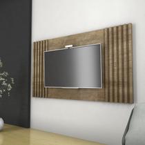 Painel Ripado para TV até 50 Polegadas 160cmx90cm Dallas Marrom Canela