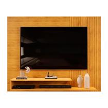 Painel Ripado para TV até 50 Polegadas com Nichos Nando Cedro/Cedro - DJ Móveis
