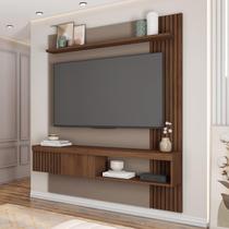 Painel Ripado para TV até 55 Polegadas 150cmx183cm Moon Marrom Fendi/Havana Painel Ripado para TV até 55 Polegadas 150cmx183cm Moon Marrom Fendi/Havana