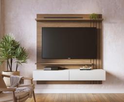 Painel Ripado para Tv até 65 Polegadas 02 Portas Basculantes 02 Prateleiras Juriti