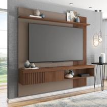 Painel Ripado para TV até 65 Polegadas 180cmx183cm Moon Marrom Fendi/Havana Painel Ripado para TV até 65 Polegadas 180cmx183cm Moon Marrom Fendi/Havana