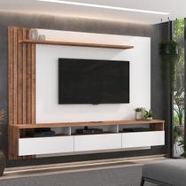 Painel Ripado para TV até 65 Polegadas 220cmx165cm 3 Gavetas Bp Foscarini