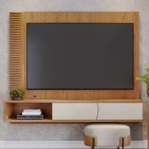 Painel Ripado para TV até 65 Polegadas com LED 2 Porta Egeu Colibri