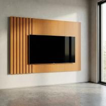 Painel Ripado para TV até 70 Polegadas MDF 180cmx136cm Boto