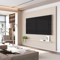 Painel Ripado para TV até 75 Polegadas 100% MDF 228,6cmx240cm Arbo