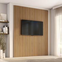 Painel Ripado para TV até 75 Polegadas 200CMX250CM Aruá CabeCasa MadeiraOriginals Painel Ripado para TV até 75 Polegadas 200CMX250CM Aruá CabeCasa MadeiraOriginals