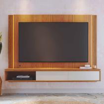 Painel Ripado para TV até 75 Polegadas com LED 2 Porta de Correr Loa Colibri