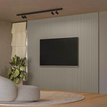 Painel Ripado para TV até 80 Polegadas MDF 297cmx250cm Modular