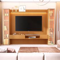 Painel Ripado para TV até 84 Polegadas com LED com Vidro Reflecta 100% MDF 305cmx219cm Portas Vitoria Regia Yescasa Painel Ripado para TV até 84 Polegadas com LED com Vidro Reflecta 100% MDF 305cmx219cm Portas Vitoria Regia Yescasa