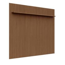 Painel Ripado para TV até 85 Polegadas 100% MDF 230,5cmx250cm Aloe CabeCasa MadeiraOriginals Marrom Cedro Painel Ripado para TV até 85 Polegadas 100% MDF 230,5cmx250cm Aloe CabeCasa MadeiraOriginals Marrom Cedro