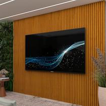 Painel Ripado para TV até 85 Polegadas 100% MDF 250CMX218CM Supremo Marrom Naturale