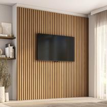 Painel Ripado para TV até 86 Polegadas 240cmx250cm Aruá CabeCasa MadeiraOriginals