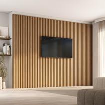 Painel Ripado para TV até 86 Polegadas 320cmx230cm Aruá CabeCasa MadeiraOriginals