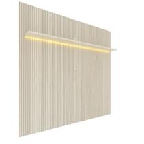 Painel Ripado para TV até 90 Polegadas com LED 100% MDF 224cmx250cm Impressão Ripada Requinte
