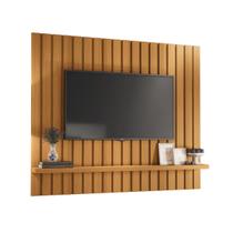 Painel Ripado Pisa 160x135 com Prateleira Flex Cinamomo EdeCasaMoveis