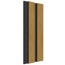 Painel Ripado Poliestireno EspaçoWall Curupixa Black 12,2cm x 260cm