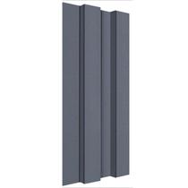 Painel Ripado Poliestireno EspaçoWall Preto 12,2cm x 260cm