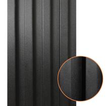 Painel Ripado Prime Madeira PVC Preto Fosco 2,9m x 16cm