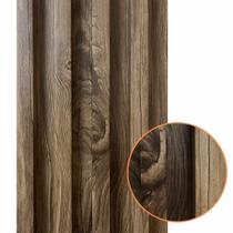 Painel Ripado Prime Madeira PVC Teca Envelhecida 2,9m x 16cm Painel Ripado Prime Madeira PVC Teca Envelhecida 2,9m x 16cm