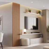 Painel Ripado Tóquio 2,50x0,58x3,3mm(1,45)m² Ecorevest
