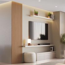 Painel Ripado Toronto 2,50x0,58x3,3mm(1,45)m² Ecorevest