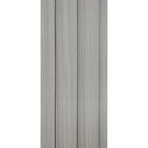 Painel Ripado WPC Interno Wide Cor: Cinza Médio Kit 5 Un - 2,90m x 19cm, 0,55m²