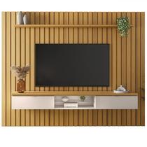 Painel Ripado You Illusion 2.7 Cinamomo/Off White para TV até 75” - HB Móveis Painel Ripado You Illusion 2.7 Cinamomo/Off White para TV até 75” - HB Móveis