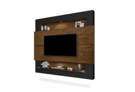 Painel Riviera 1,60 Para Tv ate 57' Malbec/ Preto Fosco - Luapa Moveis