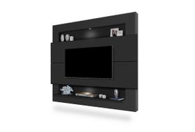 Painel Riviera 1,60 Para Tv ate 57' Preto Fosco - Luapa Moveis