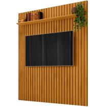 Painel Roma 180cm com Prateleira Ripado para Tv Até 65 Polegadas Rv Móveis Cor Cinamomo