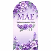 Painel Romano Dia Das Mães Florais 200x100cm Painel Romano Dia Das Mães Florais 200x100cm