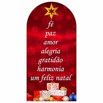 Painel Romano Feliz Natal Papai Noel Festa Natalina 200x100 cm