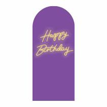 Painel Romano Sublimado Happy Birthday de 2,00x1,50