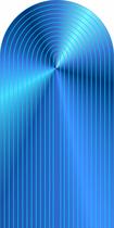 Painel Romano Tecido Veste Fácil Ripado Azul Metalizado 100x200cm
