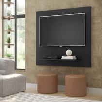 Painel Sala Drem Para TV Até 32P com Prateleira cor Preto - Comprar Móveis em Casa