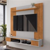 Painel Sala Ipanema para Tv até 55 Polegadas 1 Prateleira Naturalle/off-white