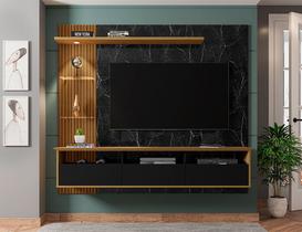 Painel Sala para TV até 60 Polegadas Trend c/ LED 3 Portas - Móveis Bechara