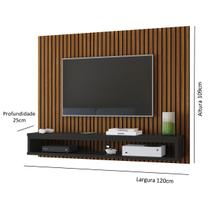 Painel Sala Quarto Com Nicho Tvs Até 50 Polegadas Cissa - New color