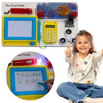 Painel Sensorial Atividades Montessori Infantil Portatil - TRALALA